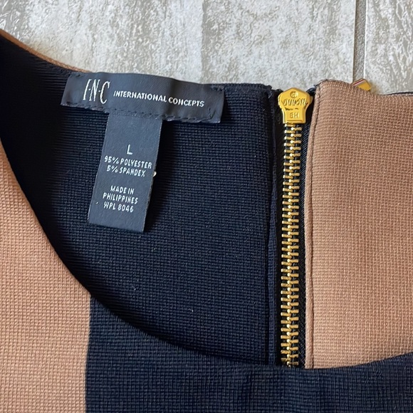 INC International Concepts,color block sheath dress,U-neck,sleevelessmini,women - Picture 3 of 8